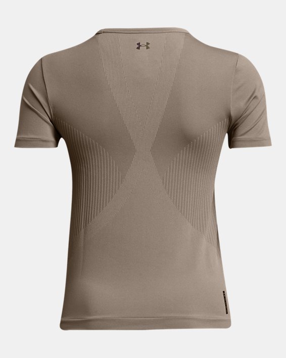 Women's UA Vanish Elite Seamless Short Sleeve, Brown, pdpMainDesktop image number 5